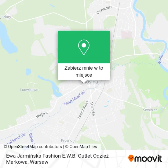 Mapa Ewa Jarmińska Fashion E.W.B. Outlet Odzież Markowa