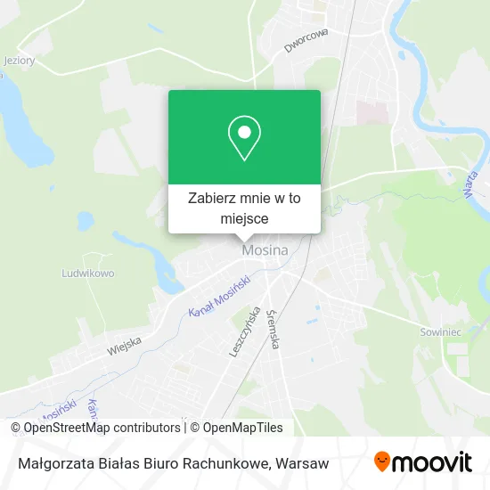 Mapa Małgorzata Białas Biuro Rachunkowe