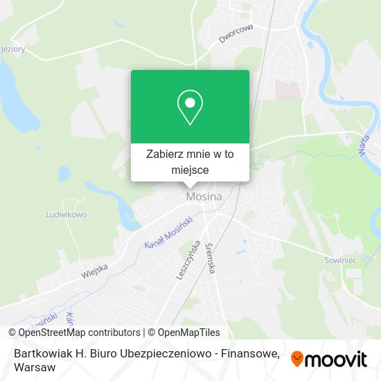 Mapa Bartkowiak H. Biuro Ubezpieczeniowo - Finansowe