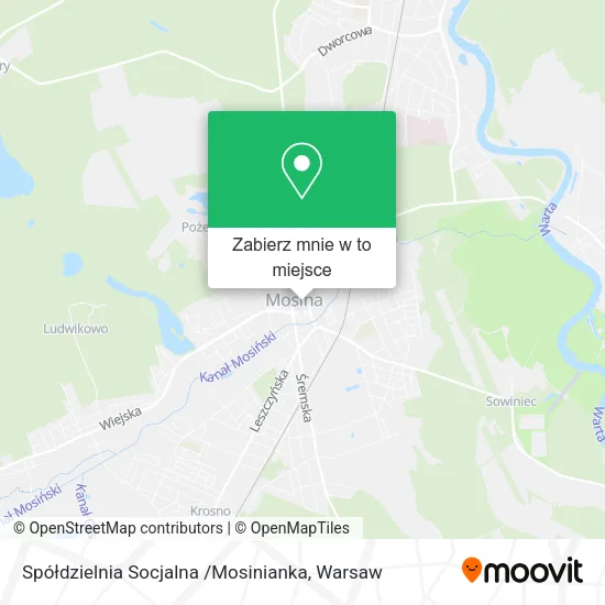 Mapa Spółdzielnia Socjalna /Mosinianka