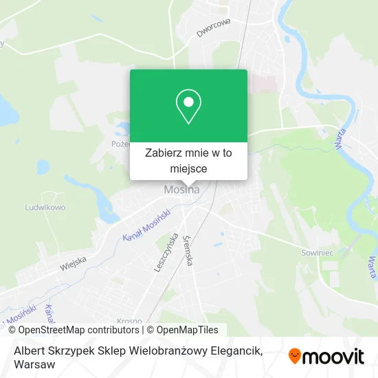 Mapa Albert Skrzypek Sklep Wielobranżowy Elegancik