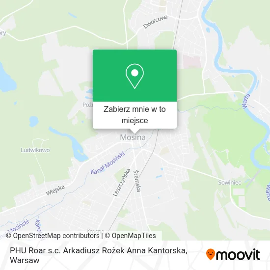Mapa PHU Roar s.c. Arkadiusz Rożek Anna Kantorska
