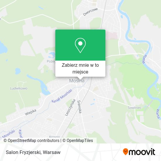 Mapa Salon Fryzjerski