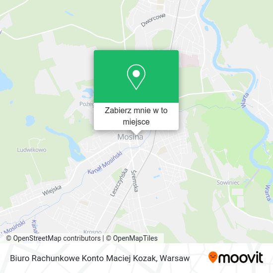 Mapa Biuro Rachunkowe Konto Maciej Kozak