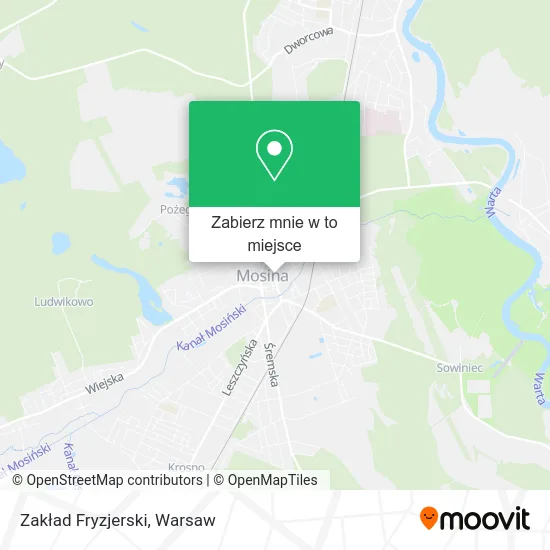 Mapa Zakład Fryzjerski