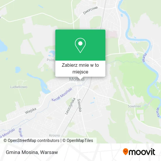 Mapa Gmina Mosina