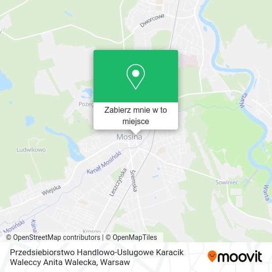 Mapa Przedsiebiorstwo Handlowo-Uslugowe Karacik Waleccy Anita Walecka