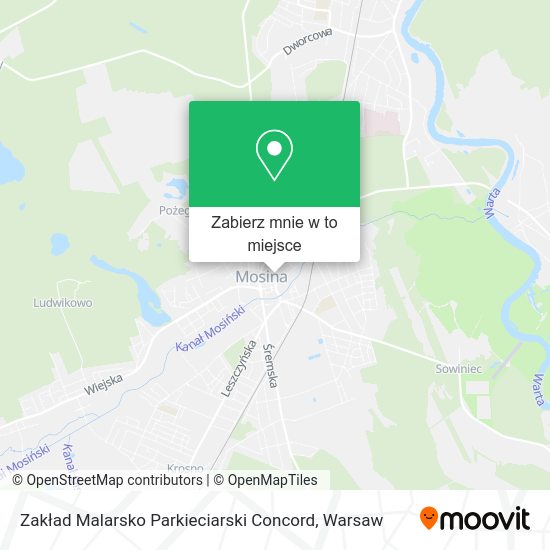 Mapa Zakład Malarsko Parkieciarski Concord