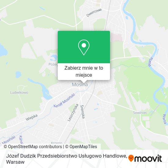 Mapa Józef Dudzik Przedsiebiorstwo Usługowo Handlowe