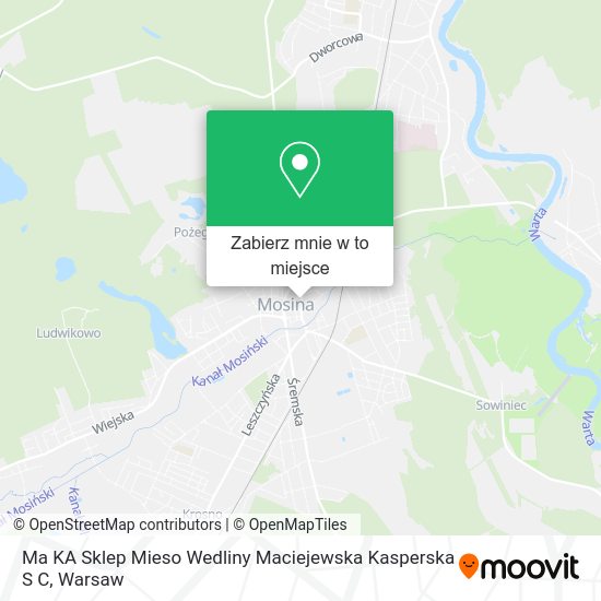 Mapa Ma KA Sklep Mieso Wedliny Maciejewska Kasperska S C