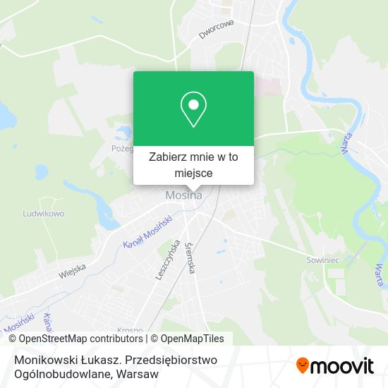 Mapa Monikowski Łukasz. Przedsiębiorstwo Ogólnobudowlane