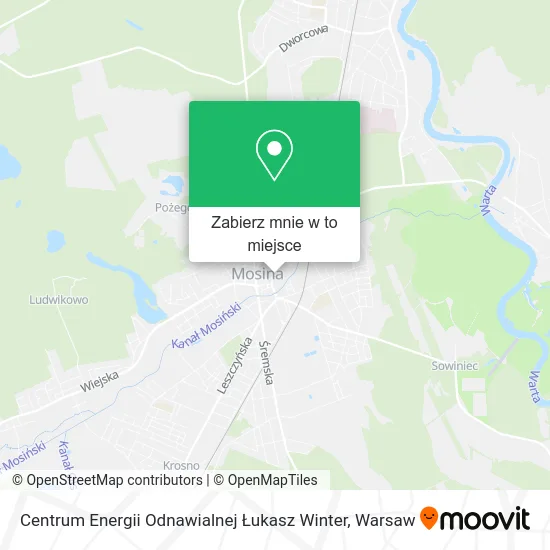 Mapa Centrum Energii Odnawialnej Łukasz Winter