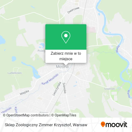 Mapa Sklep Zoologiczny Zimmer Krzysztof