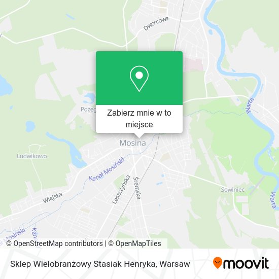 Mapa Sklep Wielobranżowy Stasiak Henryka