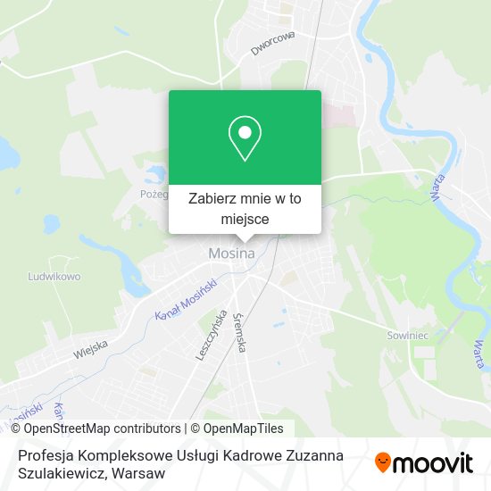 Mapa Profesja Kompleksowe Usługi Kadrowe Zuzanna Szulakiewicz