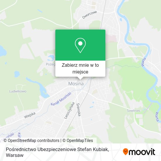 Mapa Pośrednictwo Ubezpieczeniowe Stefan Kubiak