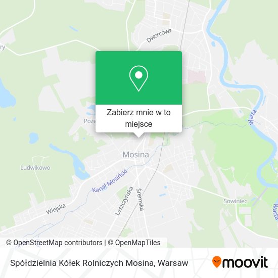 Mapa Spółdzielnia Kółek Rolniczych Mosina