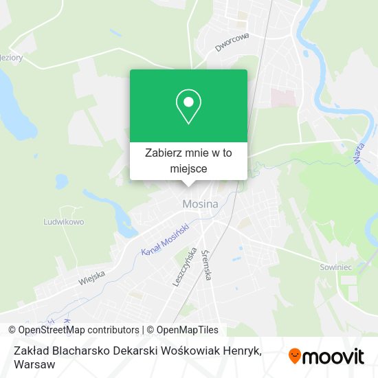 Mapa Zakład Blacharsko Dekarski Wośkowiak Henryk