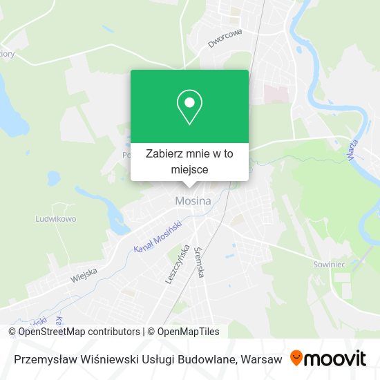 Mapa Przemysław Wiśniewski Usługi Budowlane