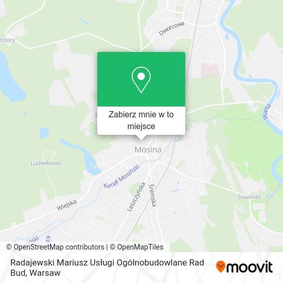 Mapa Radajewski Mariusz Usługi Ogólnobudowlane Rad Bud