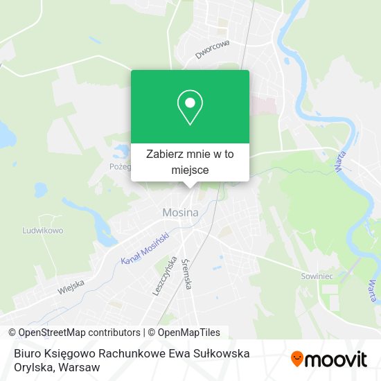 Mapa Biuro Księgowo Rachunkowe Ewa Sułkowska Orylska