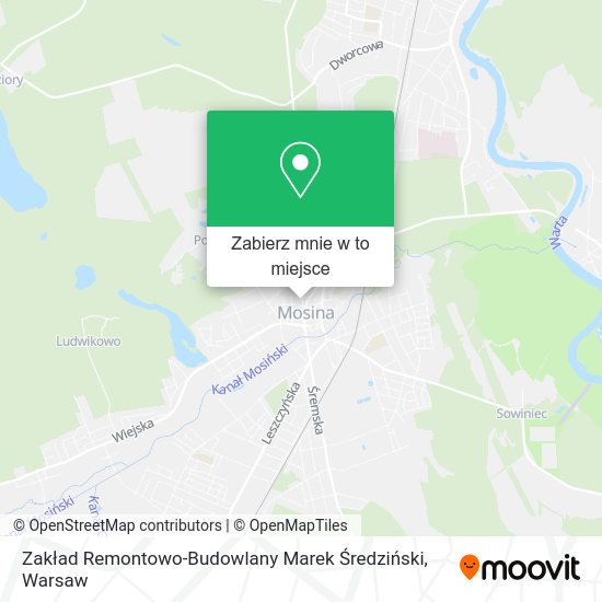 Mapa Zakład Remontowo-Budowlany Marek Średziński