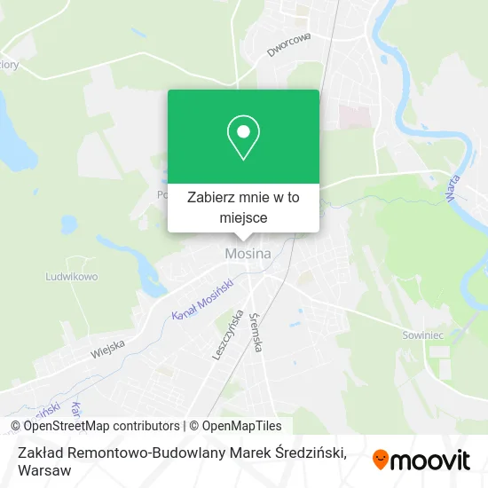 Mapa Zakład Remontowo-Budowlany Marek Średziński