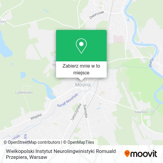 Mapa Wielkopolski Instytut Neurolingwinistyki Romuald Przepiera