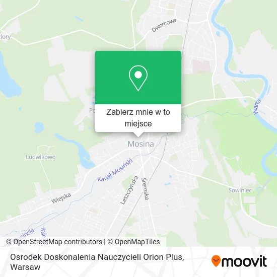 Mapa Osrodek Doskonalenia Nauczycieli Orion Plus