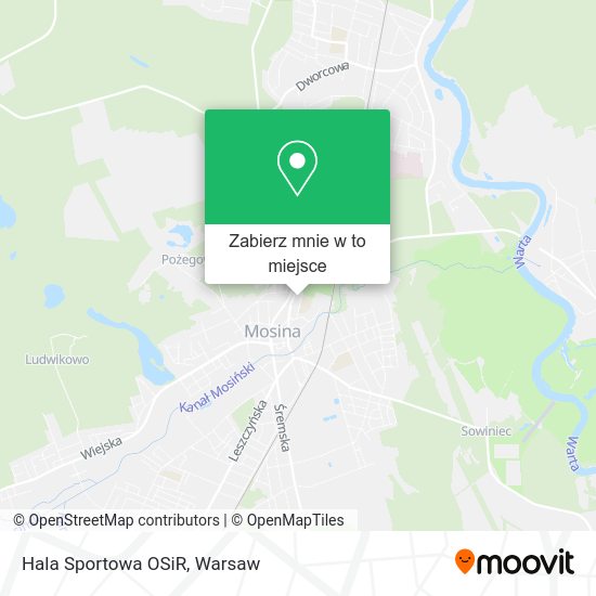 Mapa Hala Sportowa OSiR