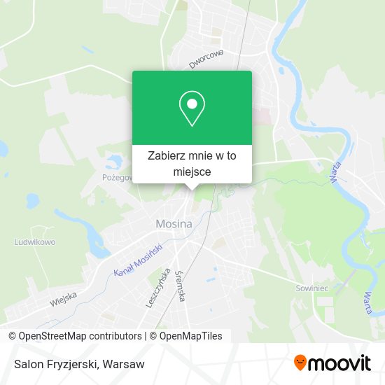 Mapa Salon Fryzjerski