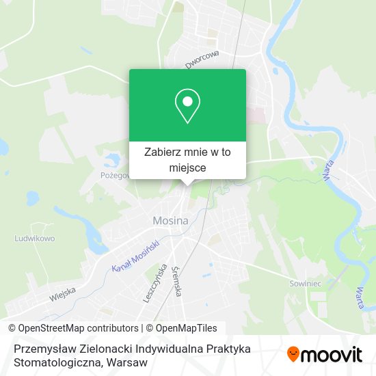 Mapa Przemysław Zielonacki Indywidualna Praktyka Stomatologiczna