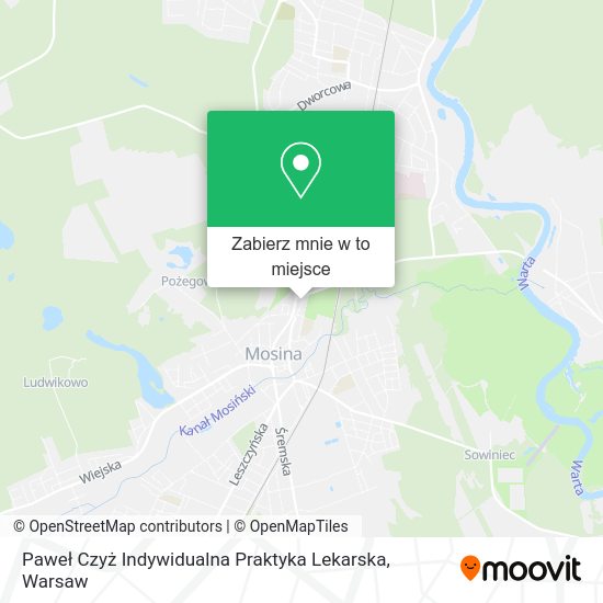 Mapa Paweł Czyż Indywidualna Praktyka Lekarska