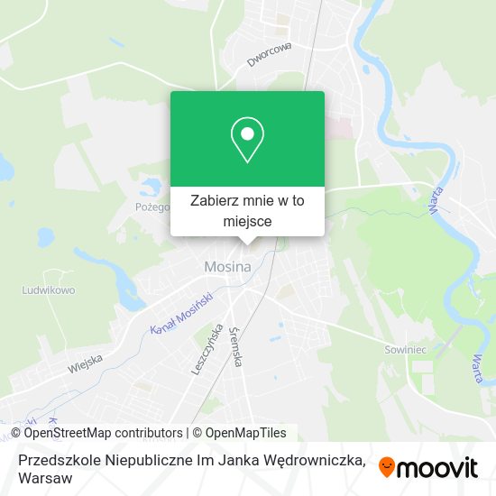 Mapa Przedszkole Niepubliczne Im Janka Wędrowniczka