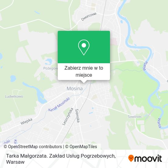 Mapa Tarka Małgorzata. Zakład Usług Pogrzebowych