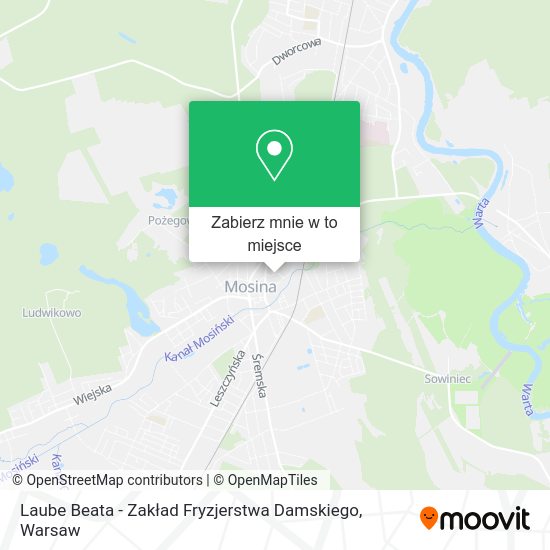 Mapa Laube Beata - Zakład Fryzjerstwa Damskiego