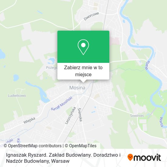 Mapa Ignaszak Ryszard. Zakład Budowlany. Doradztwo i Nadzór Budowlany