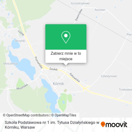 Mapa Szkoła Podstawowa nr 1 im. Tytusa Działyńskiego w Kórniku