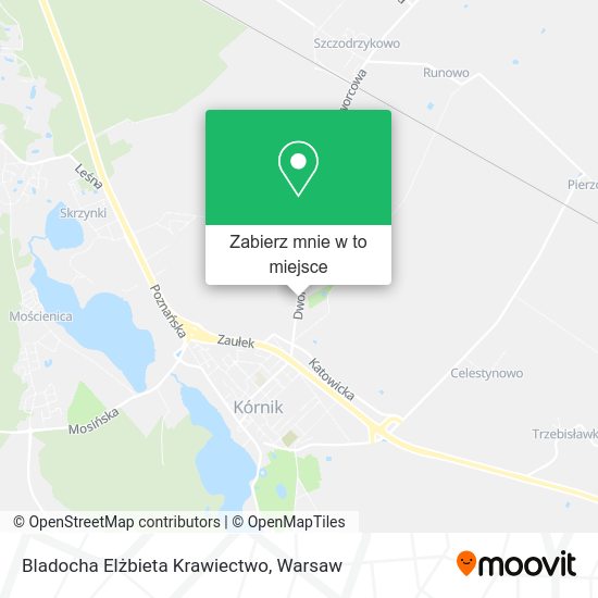 Mapa Bladocha Elżbieta Krawiectwo