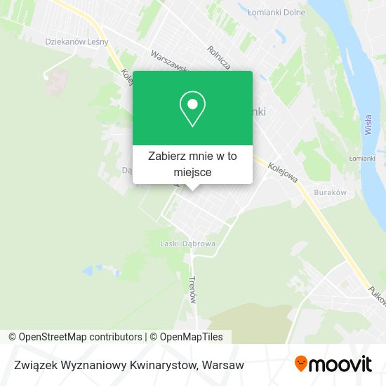 Mapa Związek Wyznaniowy Kwinarystow