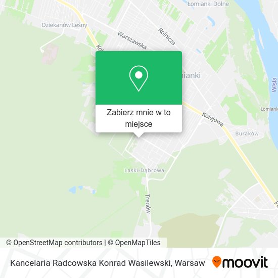 Mapa Kancelaria Radcowska Konrad Wasilewski