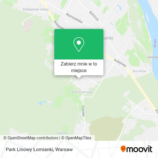 Mapa Park Linowy Łomianki