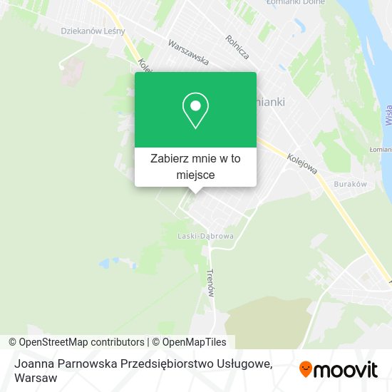 Mapa Joanna Parnowska Przedsiębiorstwo Usługowe