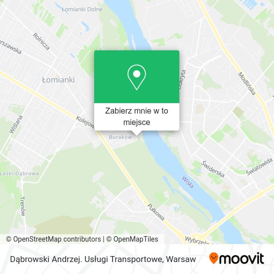 Mapa Dąbrowski Andrzej. Usługi Transportowe