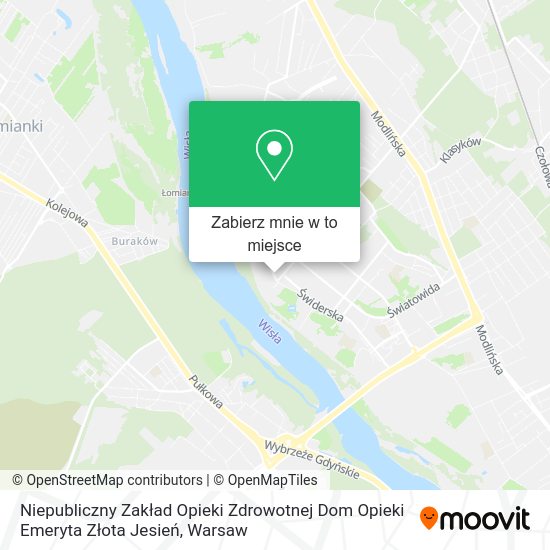 Mapa Niepubliczny Zakład Opieki Zdrowotnej Dom Opieki Emeryta Złota Jesień