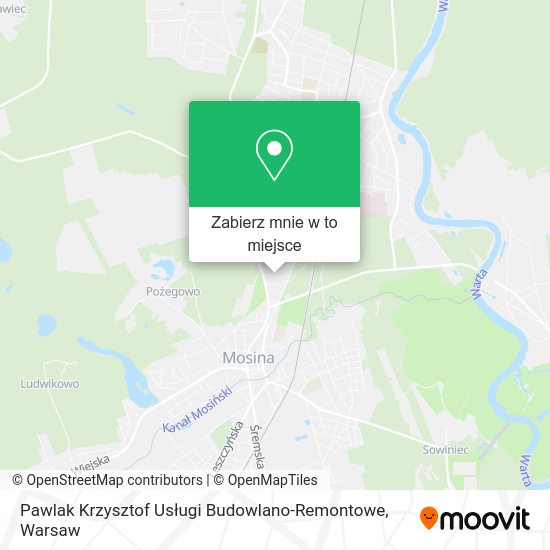 Mapa Pawlak Krzysztof Usługi Budowlano-Remontowe