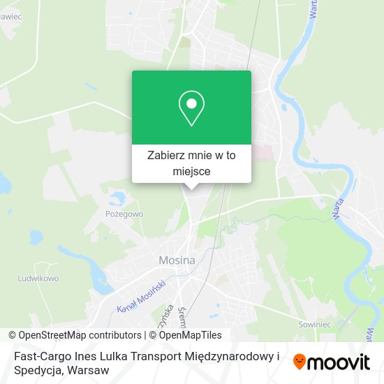 Mapa Fast-Cargo Ines Lulka Transport Międzynarodowy i Spedycja