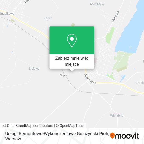 Mapa Usługi Remontowo-Wykończeniowe Gulczyński Piotr