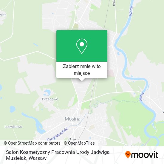 Mapa Salon Kosmetyczny Pracownia Urody Jadwiga Musielak