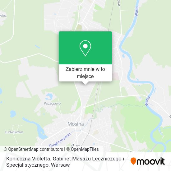 Mapa Konieczna Violetta. Gabinet Masażu Leczniczego i Specjalistycznego